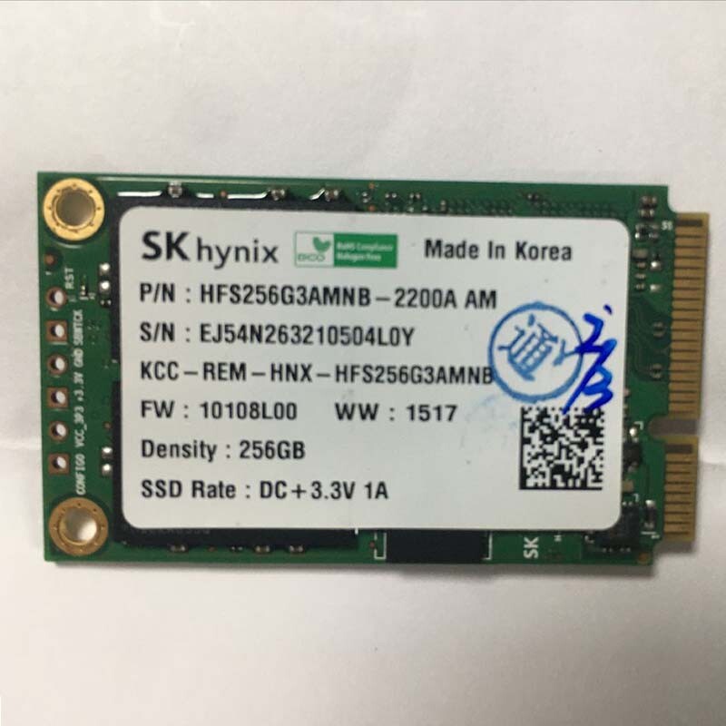 SK Hynix mSATA 256GB SSD 3.3V ( HFS256G3AMNB-2200A AM )