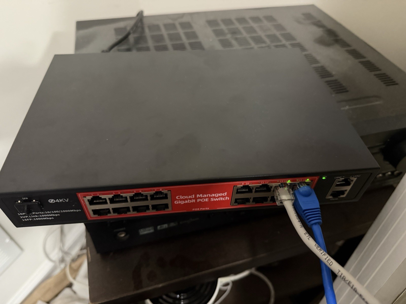 MokerLink 16 Port 1 Gigabit PoE Switch; The 2  Uplink Ports Not Working