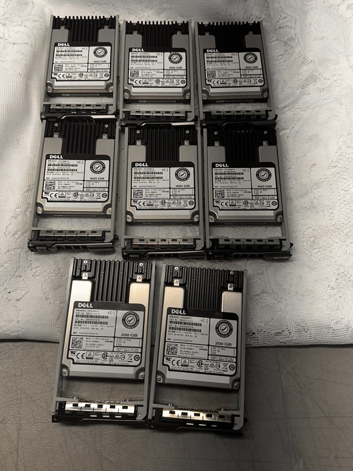 Lot Of 6 Dell GM5R3 400GB SAS 12Gb/s Enterprise Class 2.5'' SSD PX04SMB040+...