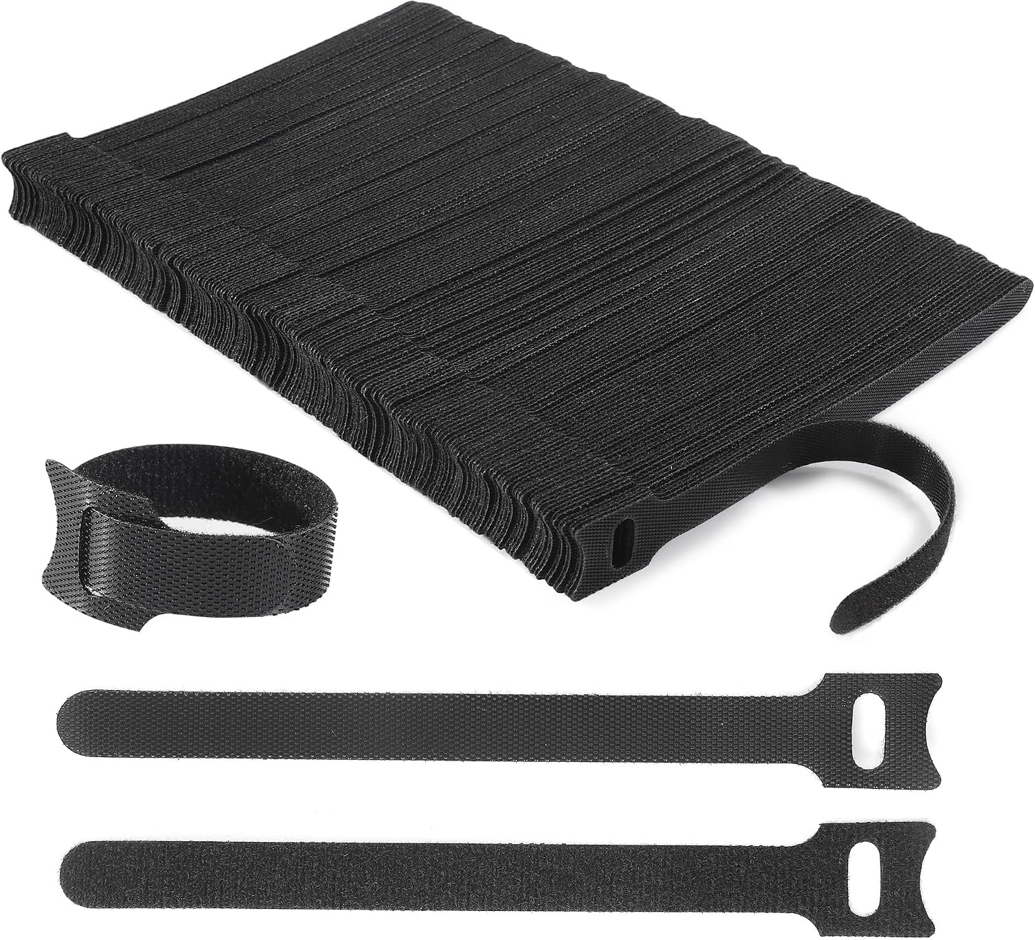Reusable Cable Ties, 210 PCS 6 Inches Adjustable Cord Straps Wire Organizer Cord