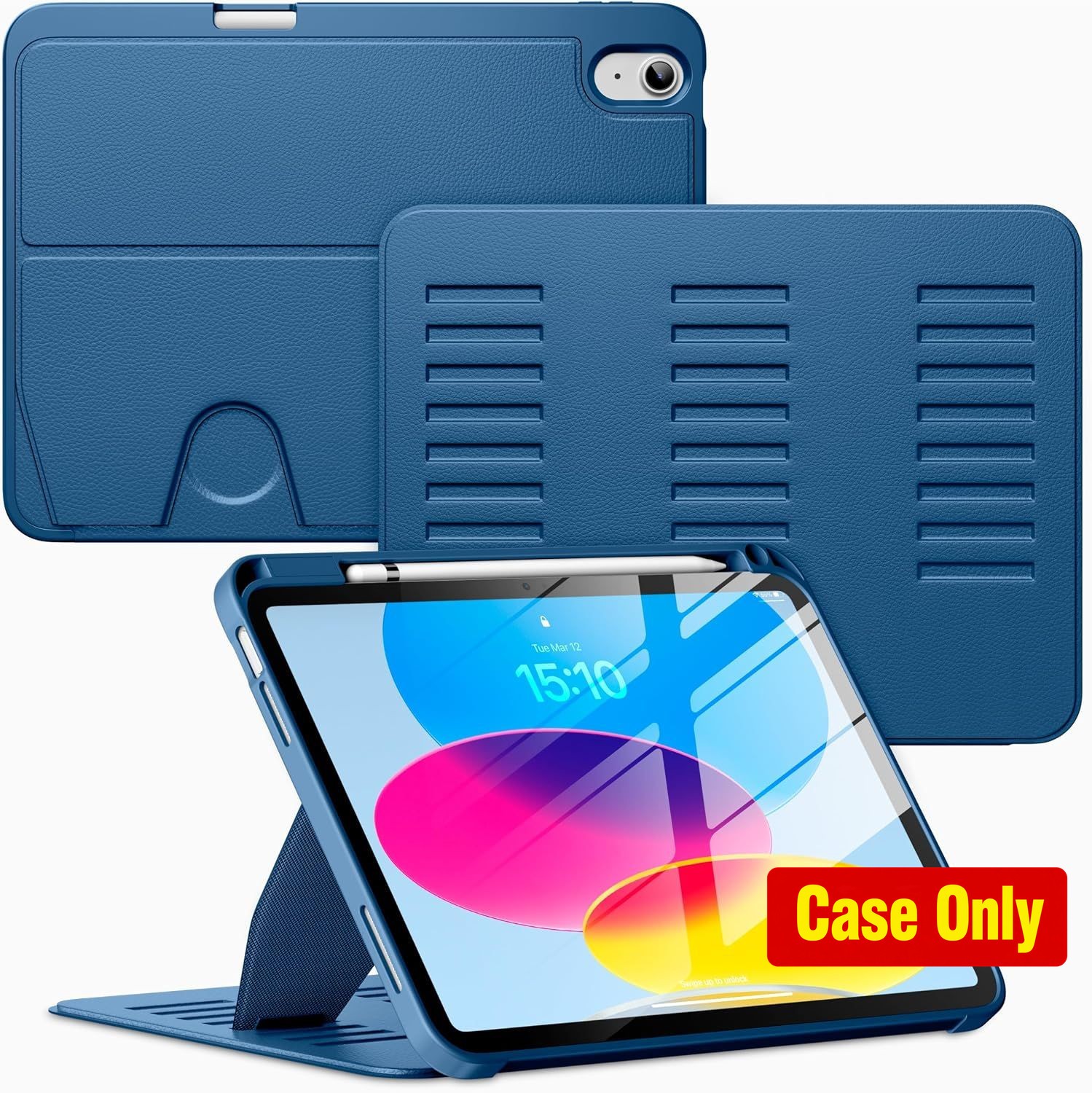 Case for iPad 11-inch 2025, Multiple Angles Magnetic Stand Cover, Shockproof