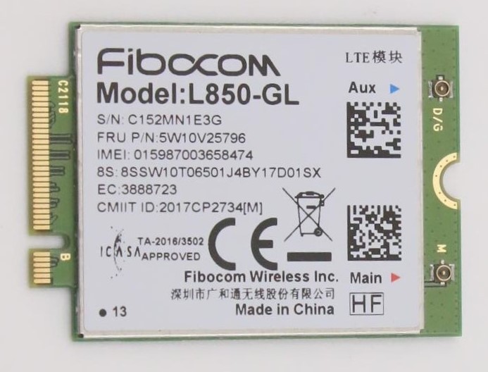 5W10V25796 - Lenovo Wireless,CMB,FBC,L850 Chrome