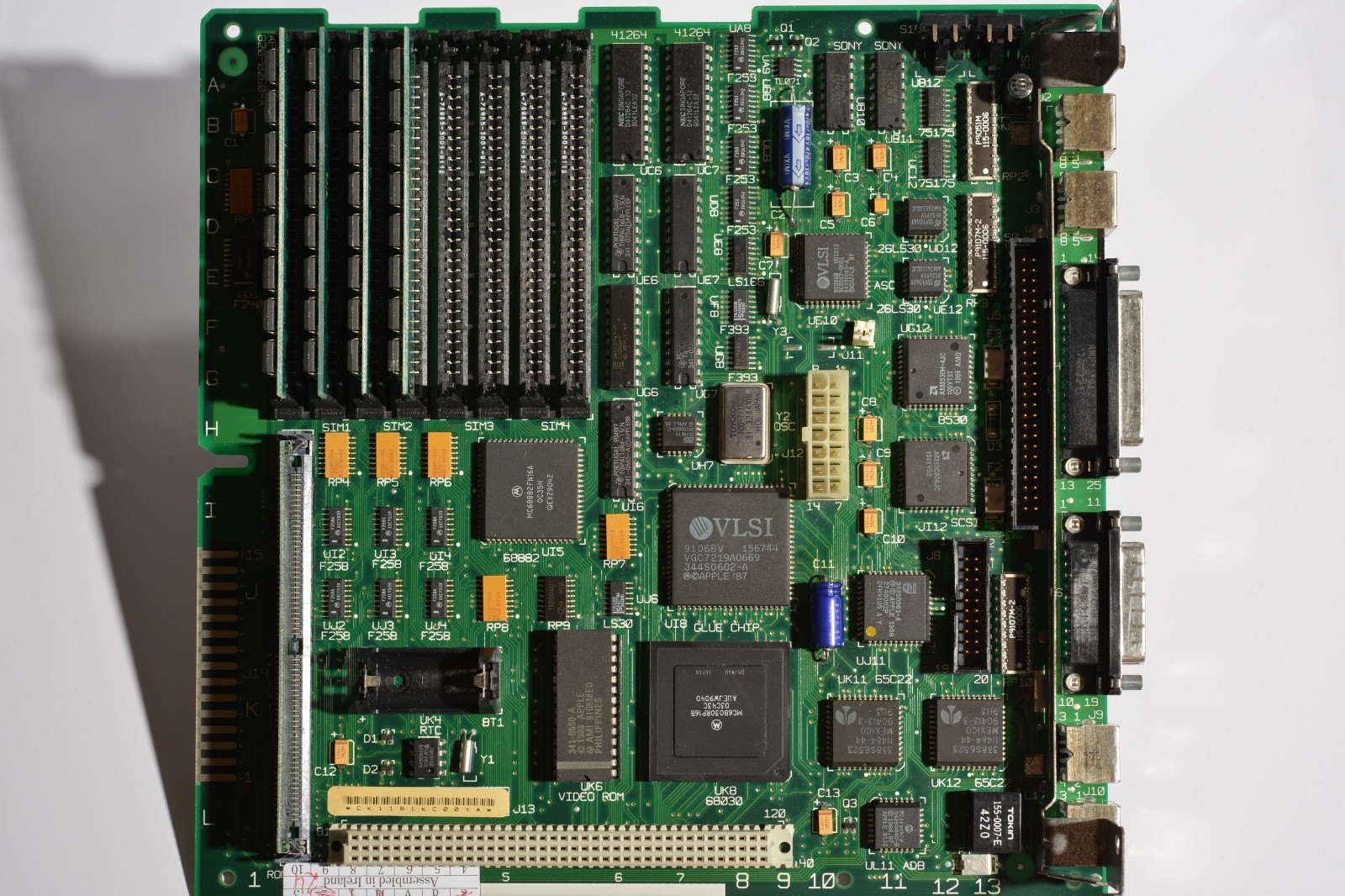 Apple Macintosh SE/30 Logic Board – Recapped, Tested
