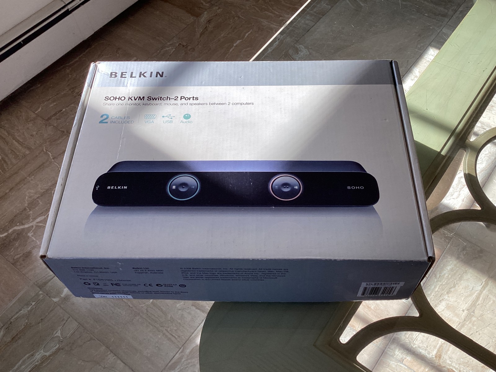 NEW Belkin F1DS102L SOHO KVM Switch PM00305