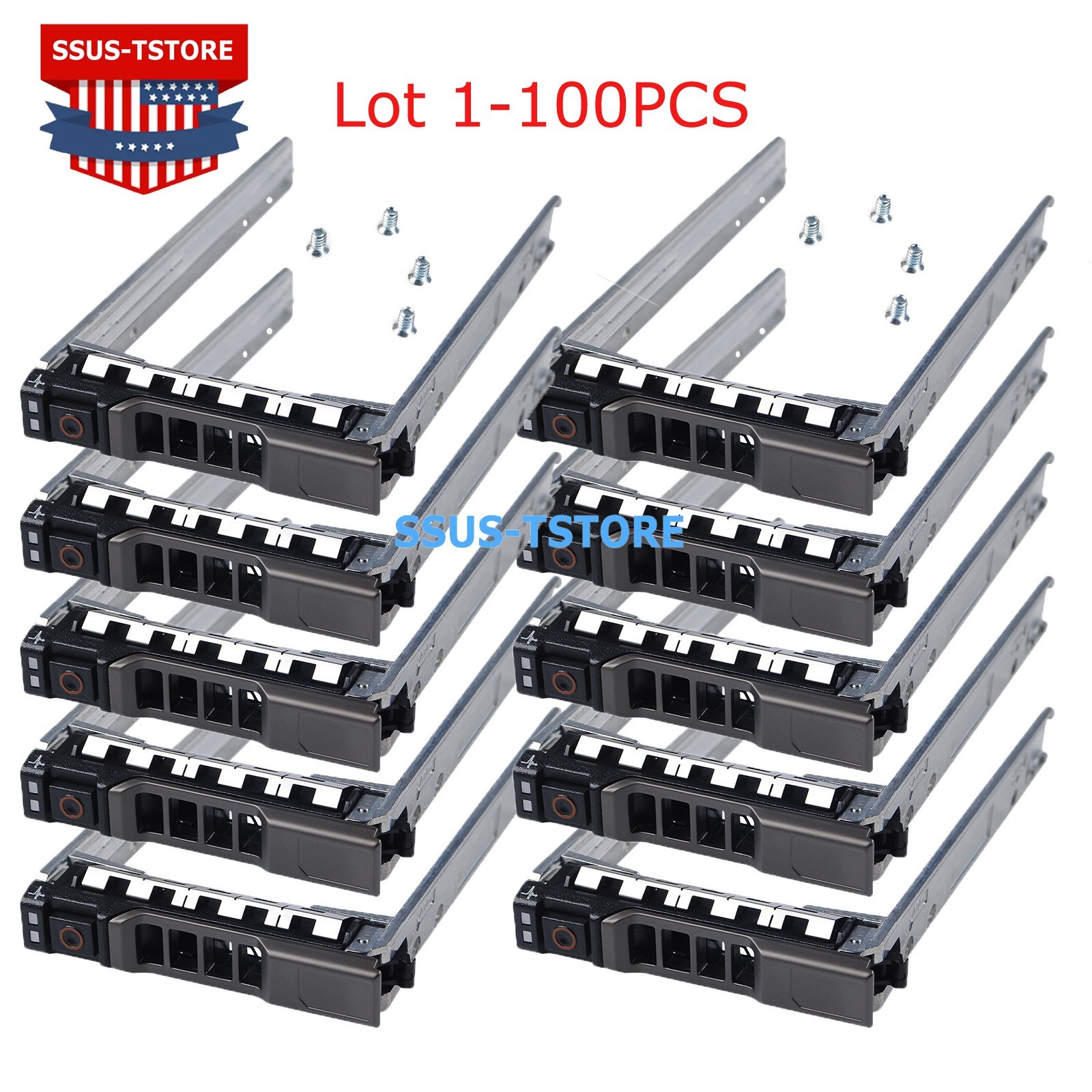 Lot 2.5" HDD Caddy Tray Metal For Dell R720 R720XD R620 R730 R730XD R630 0G176J