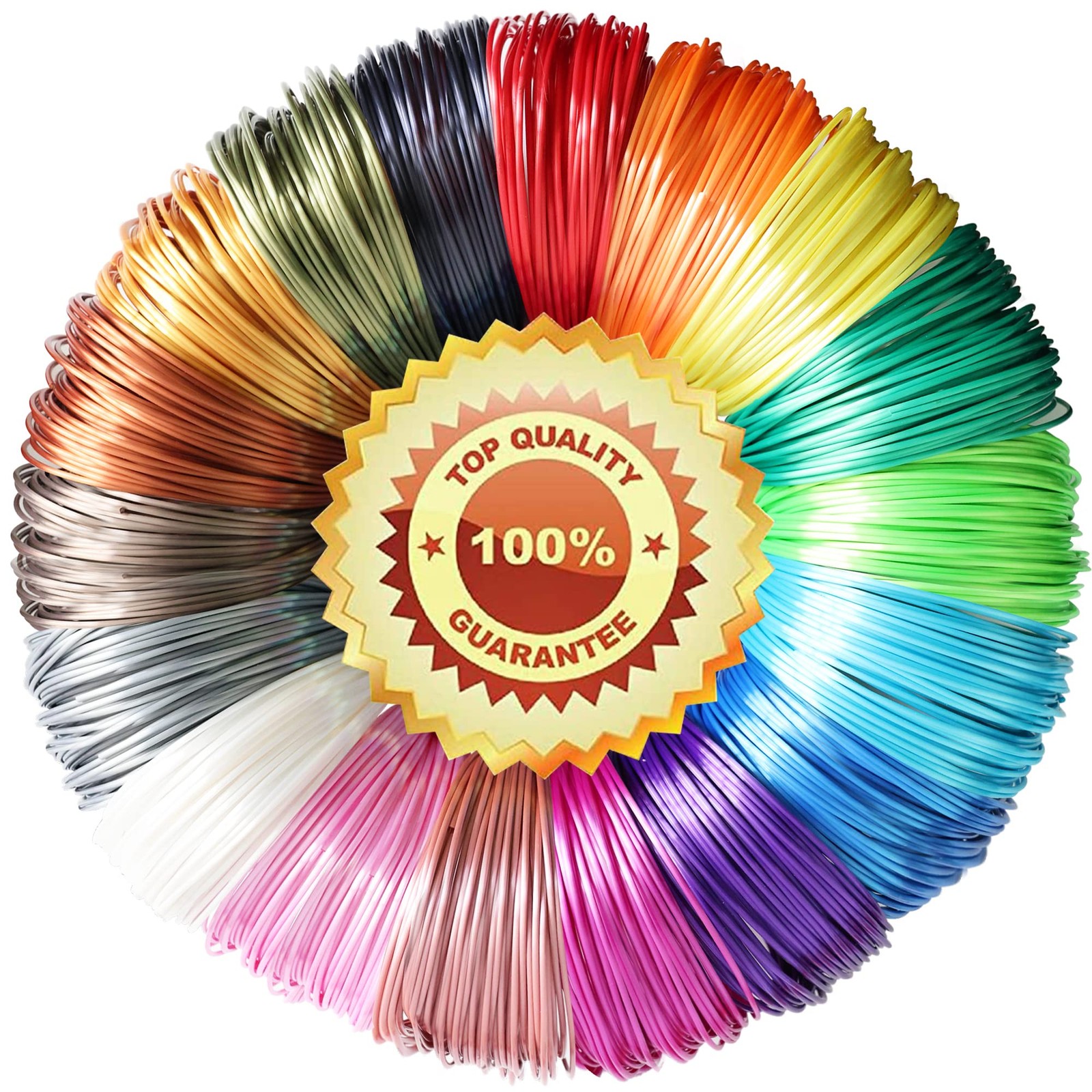 18 Popular Shiny Silk Colors Pla 3d Printer Filament Refill Sample Pack3d Pen F