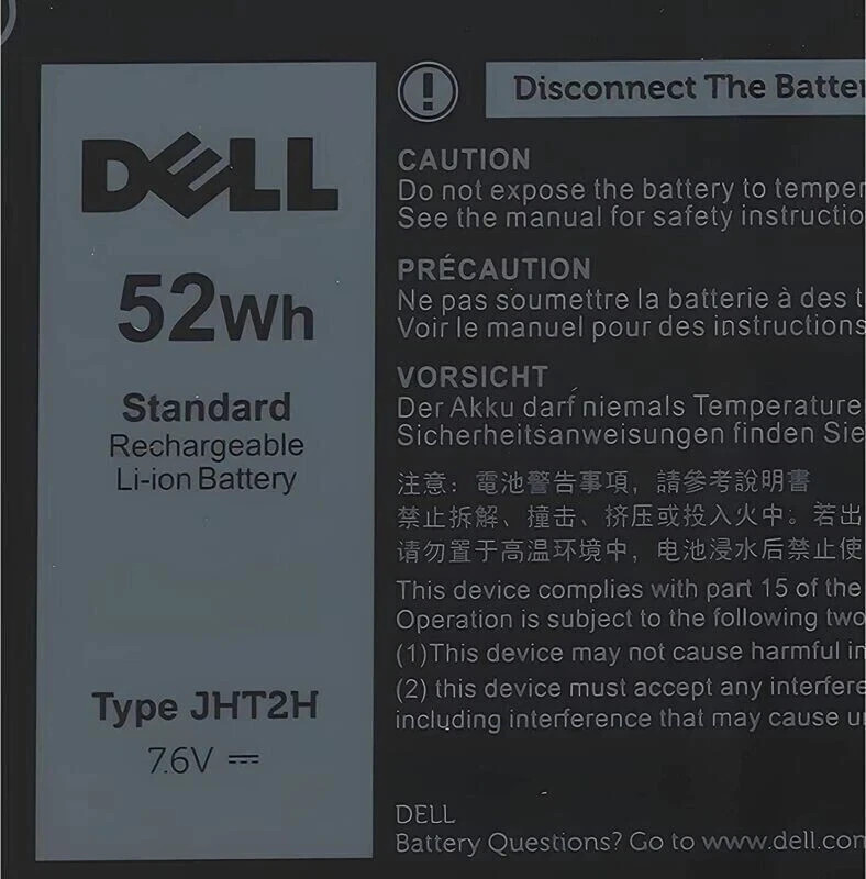 NEW Original JHT2H Battery For Dell Latitude 7410 7310 04V5X2 009YYF Y7HR3 35J09