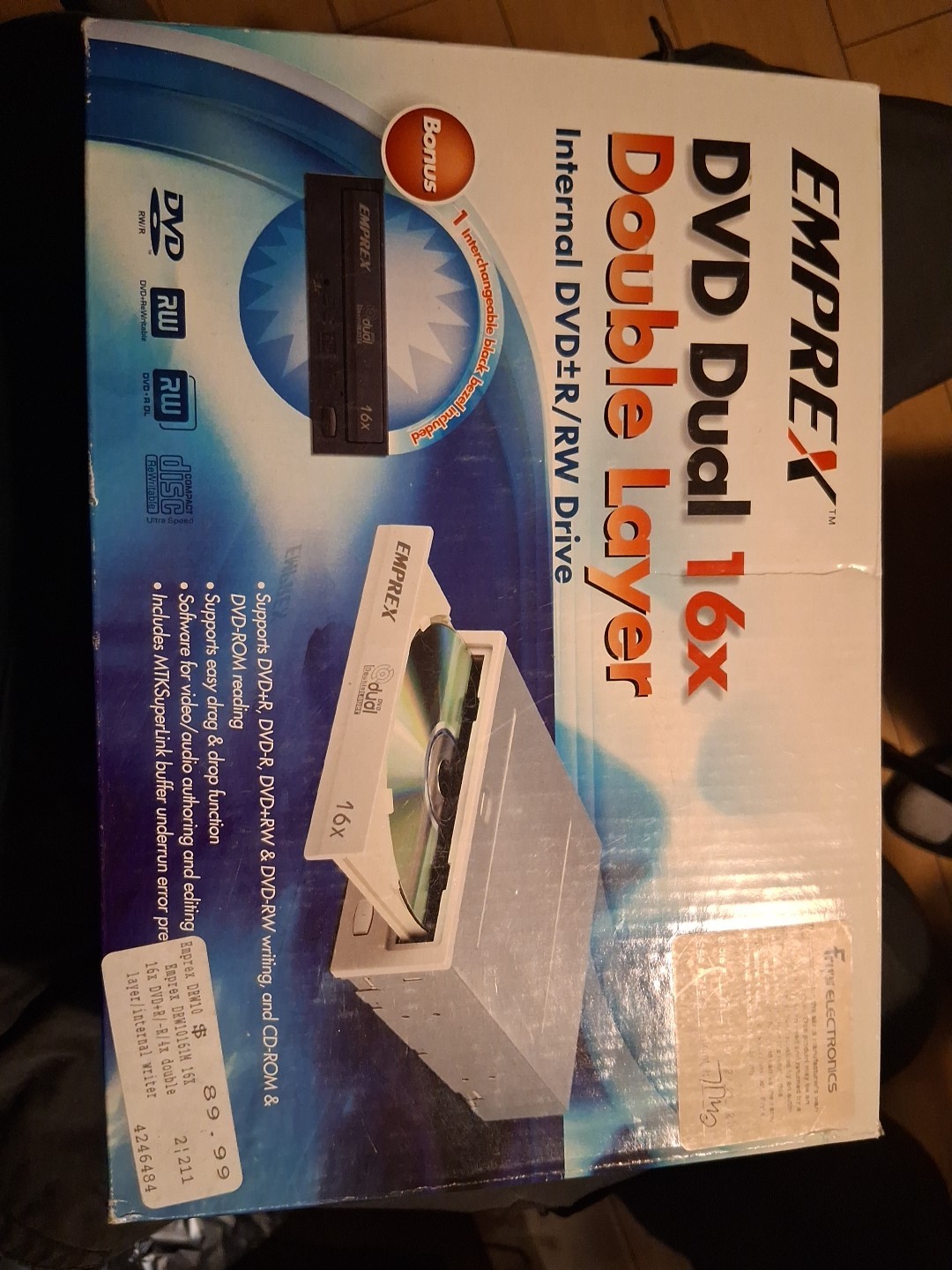 EMPREX DVD Dual Double Layer 16X RW/R IDE PATA Internal Drive 5.25" DVDRW 1116IM