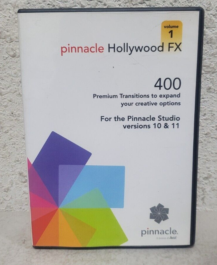 Pinnacle Hollywood FX Volume 1 PC Win CD 400 Premium Transitions 2007 Ver. 10/11