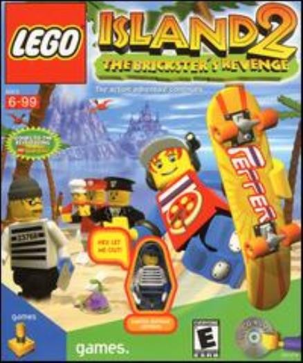 Lego Island 2: The Brickster's Revenge PC CD build virtual blocks computer game