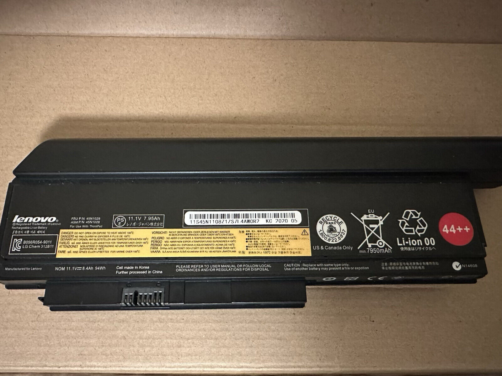 Genuine 44++ 9 Cell X230 X220 Battery For Lenovo ThinkPad X230i X220i 94Wh New
