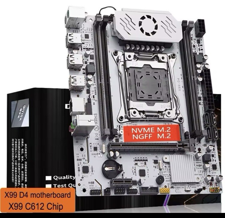 X99 motherboard D4 LGA 2011 3 with M.2 slot Support X99 C612chip DDR4 Memory SAT