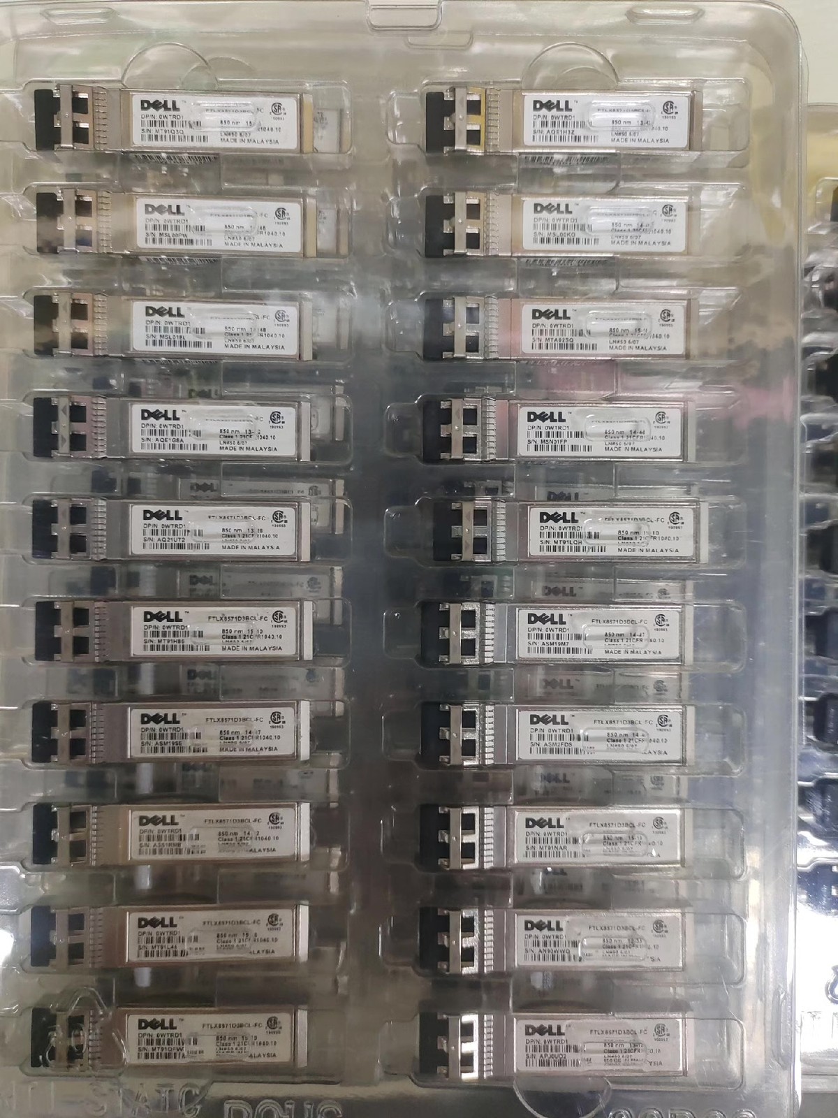 10PCS Dell 8571 SFP+ 10Gbe SR 850nm Fiber Transceiver