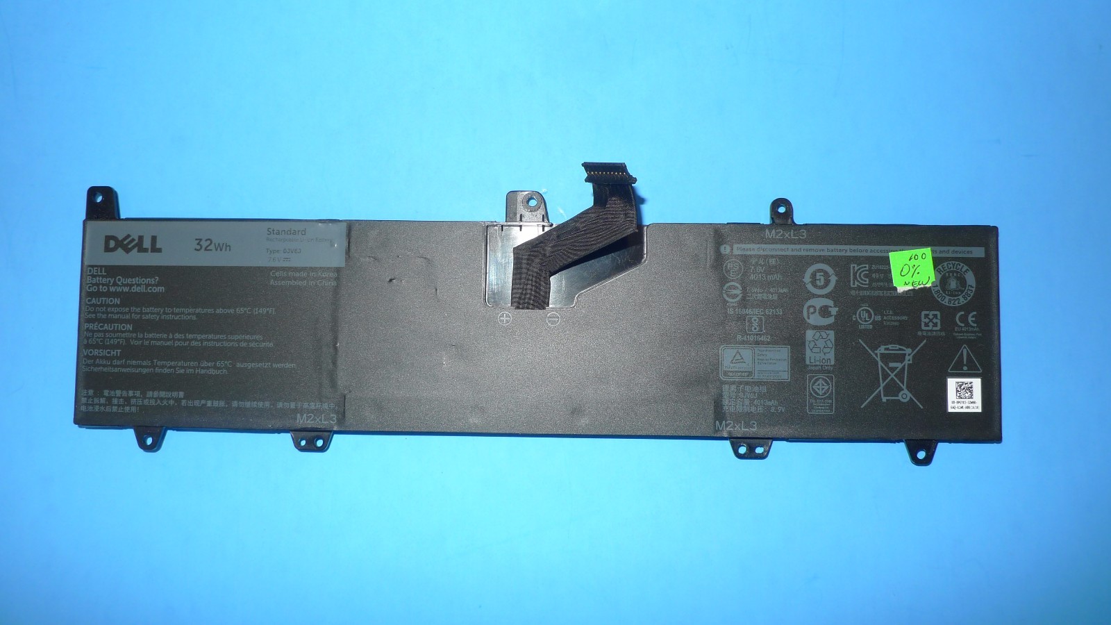 NEW Dell Inspiron 11 3162 3164 3168 3179 3180  2-in-1 32Wh Laptop Battery 0JV6J