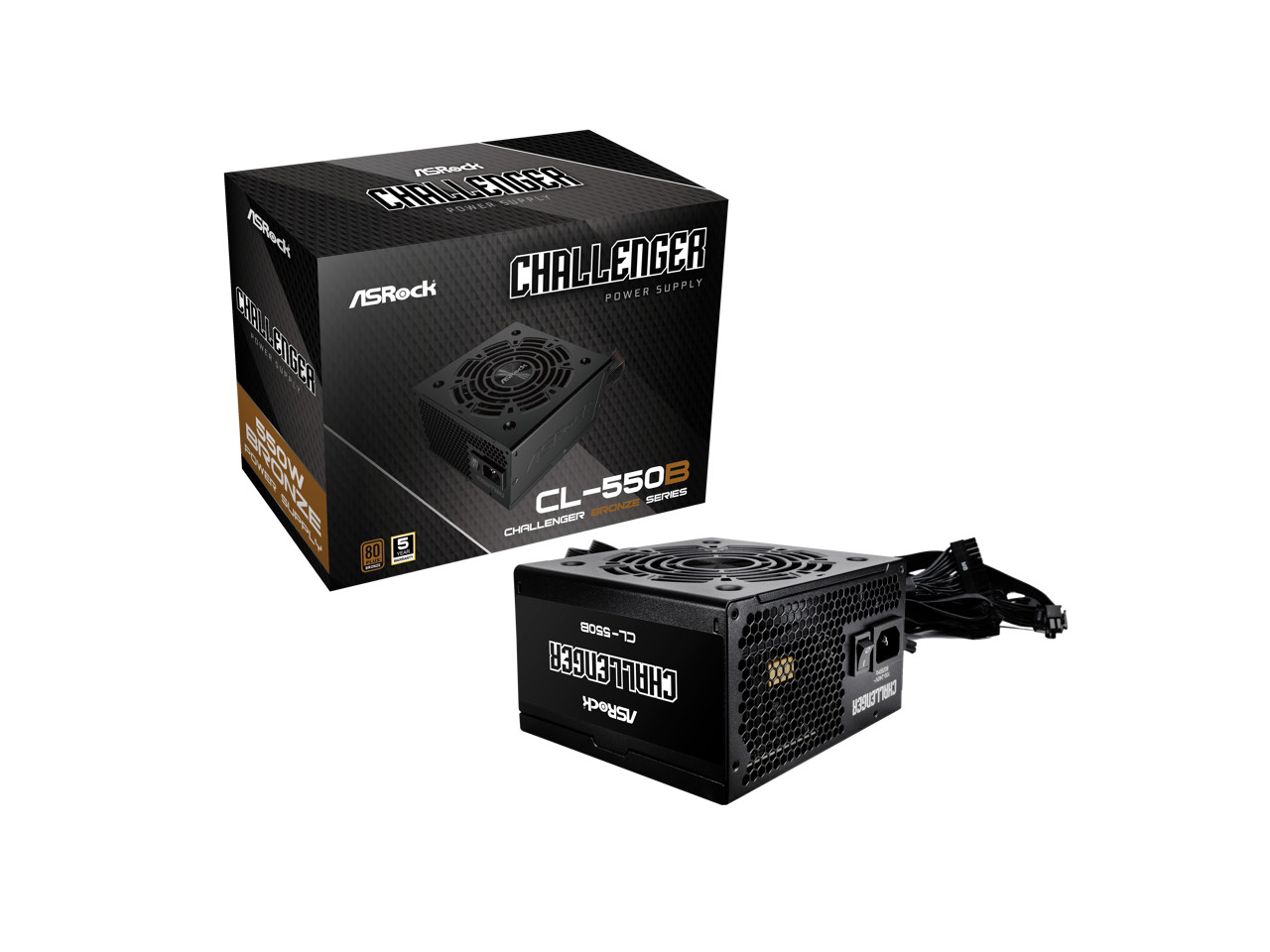 ASRock Challenger CL-550B 550W 80 PLUS BRONZE Certified Non-Modular Power