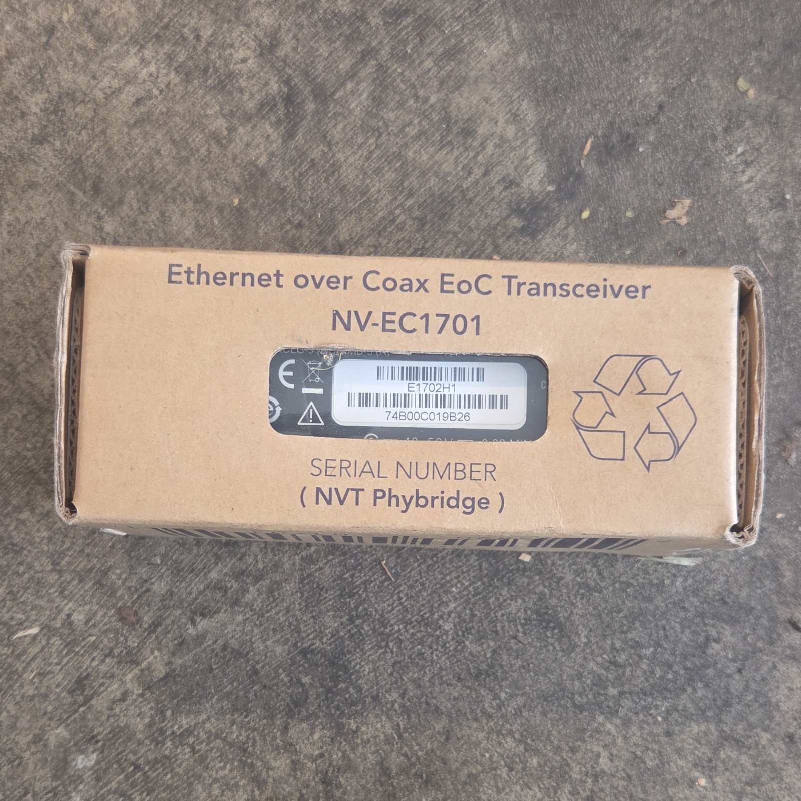 NVT Phybridge NV-EC1701 Ethernet over Coax EoC Transceiver