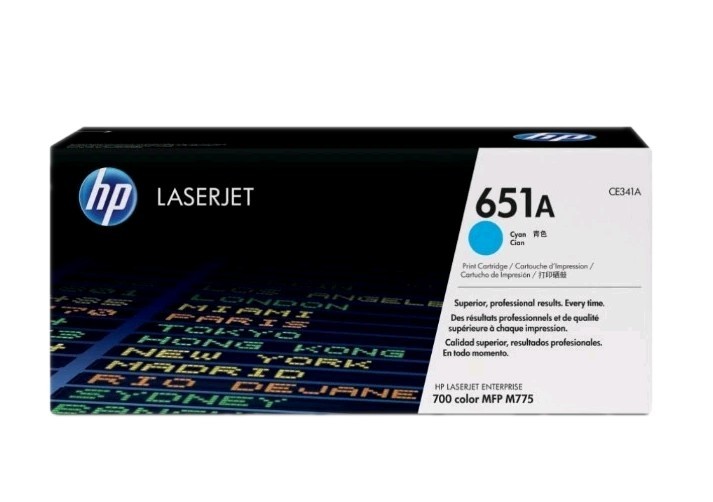 HP 651A CE341A Genuine Cyan Toner Print Cartridge LaserJet Enterprise 700