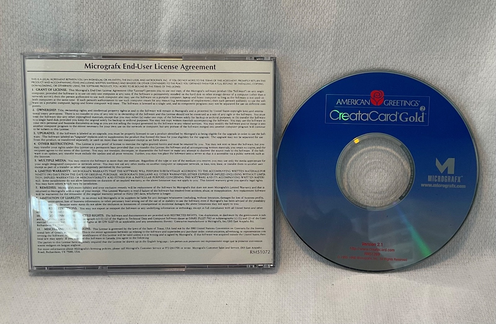 American Greetings Creatacard Gold 2 Version 2.1 RM51269 (CD-ROM, 1995-1998)