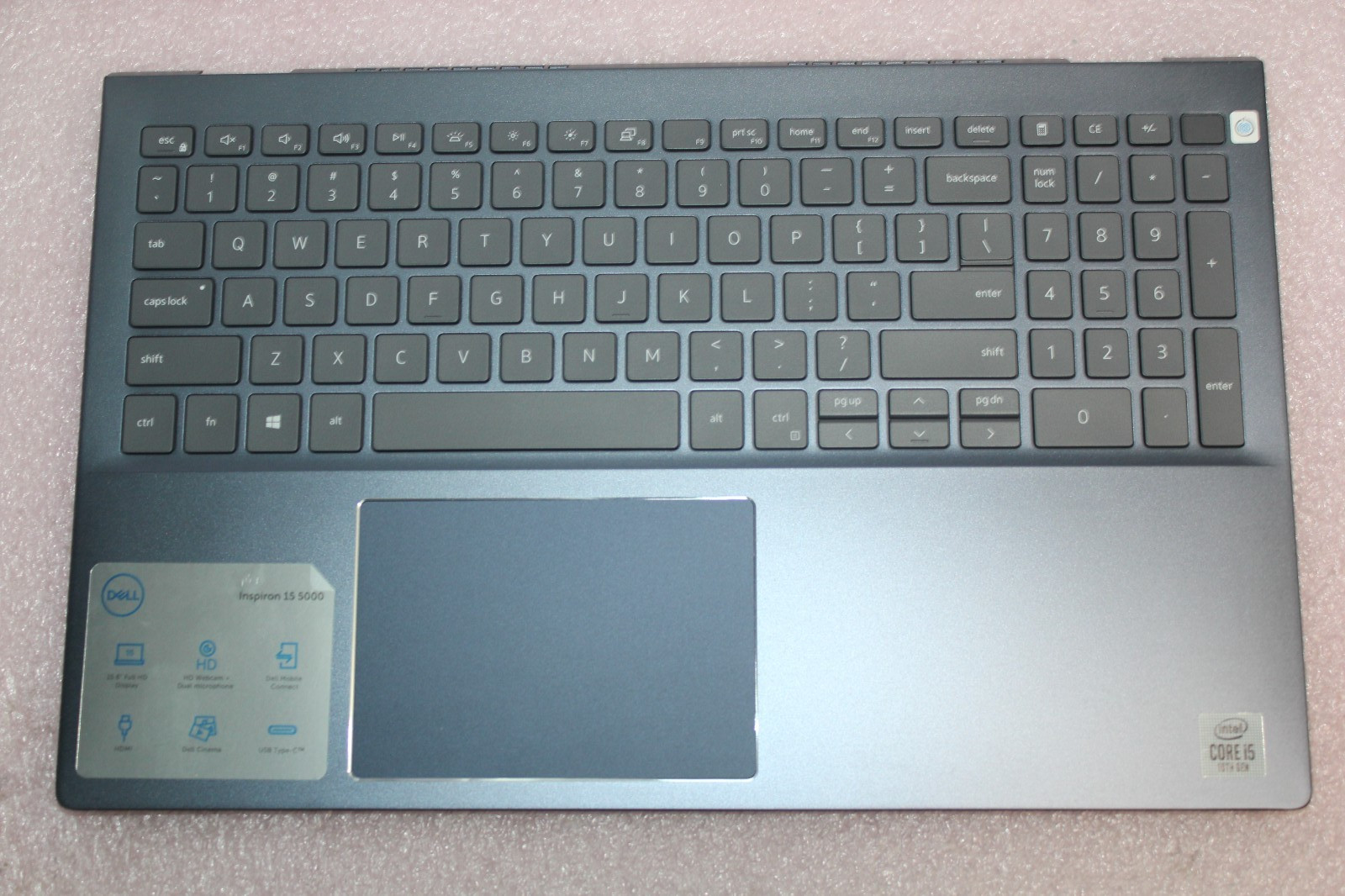 Genuine Dell Inspiron 5501 Laptop Palmrest with Keyboard + Touchpad P93G9 0P93G9