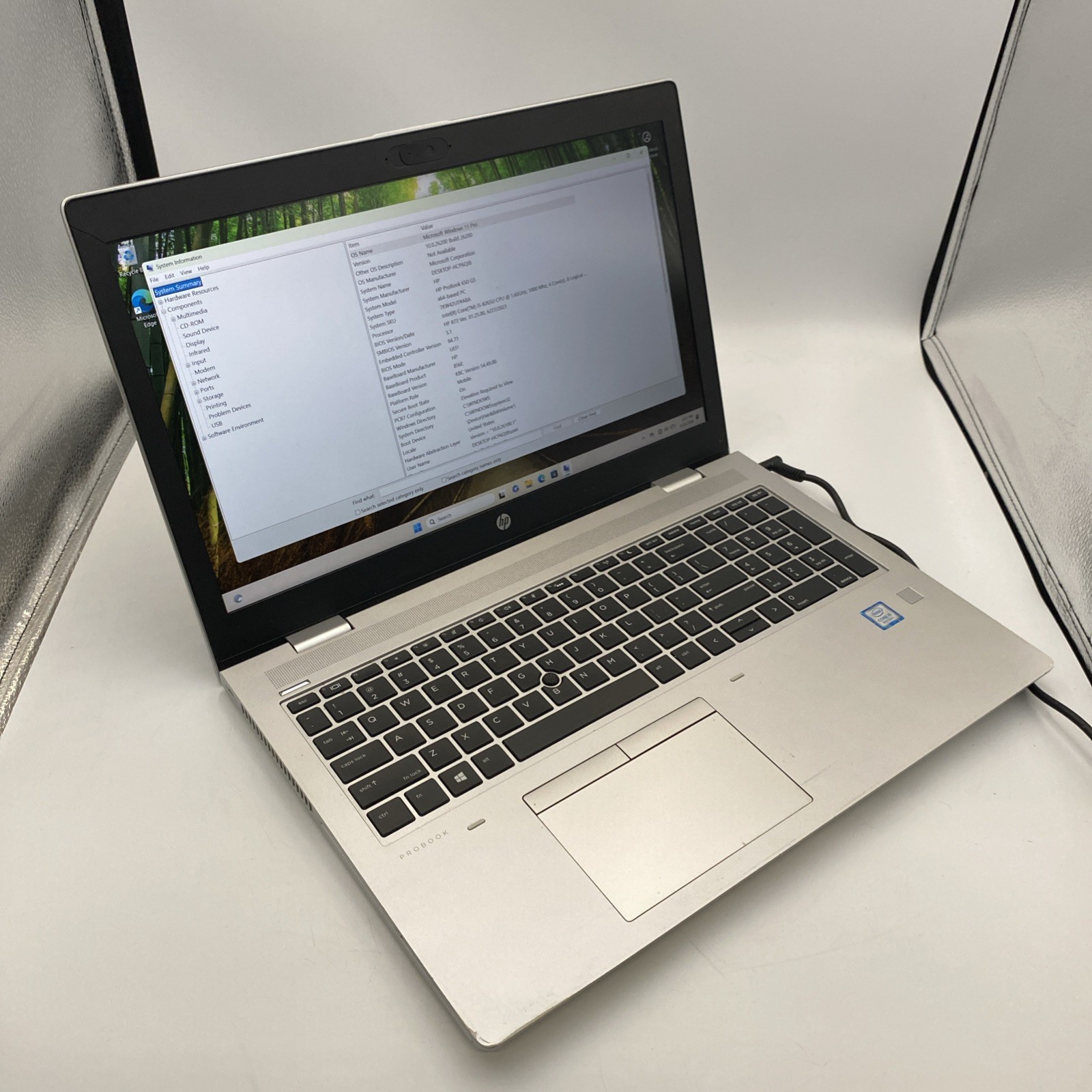 HP ProBook 650 G5 15.6" i5-8265U@1.60GHz 256GB SSD 8GB RAM Win11Pro