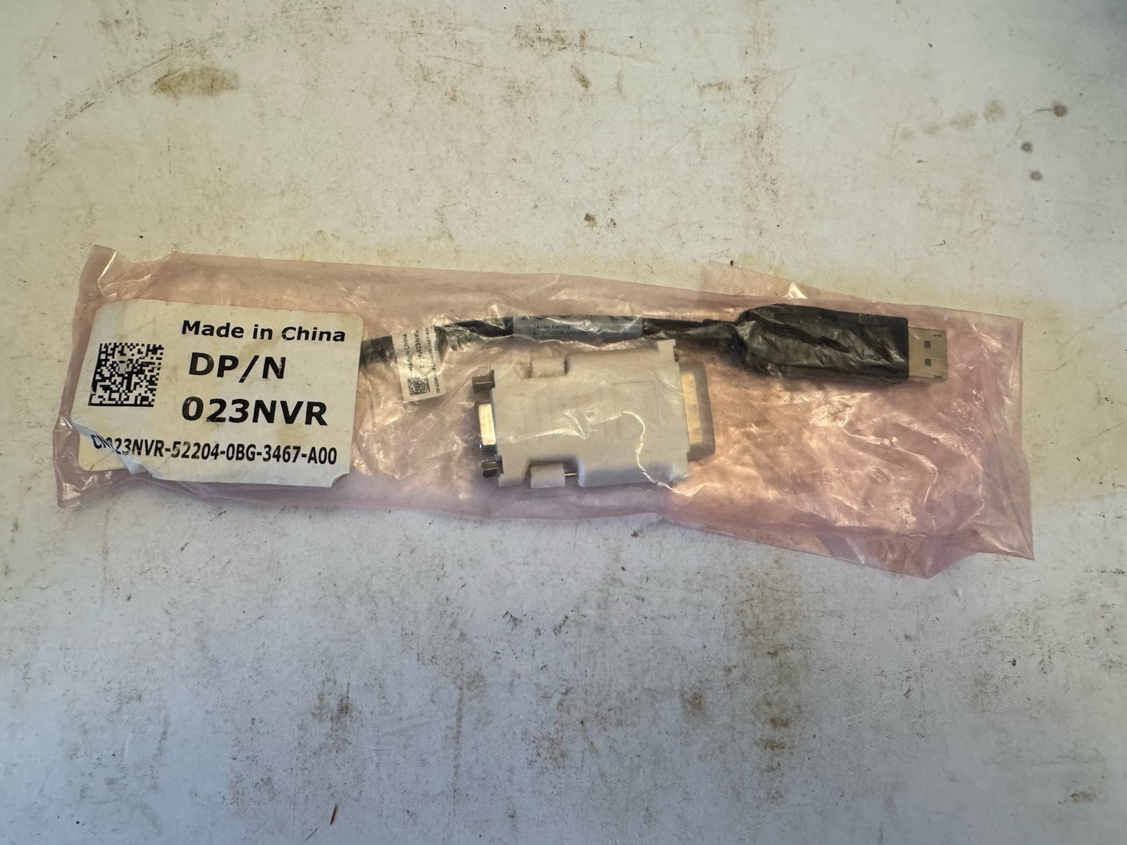 BIZLINK Display Port To DVI-D Video Dual link Adapter Cable PN DP/N 023NVR