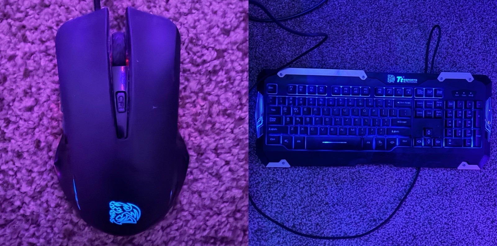 Tt eSPORTS Thermaltake Commander Gaming Keyboard and Mouse Combo⁠