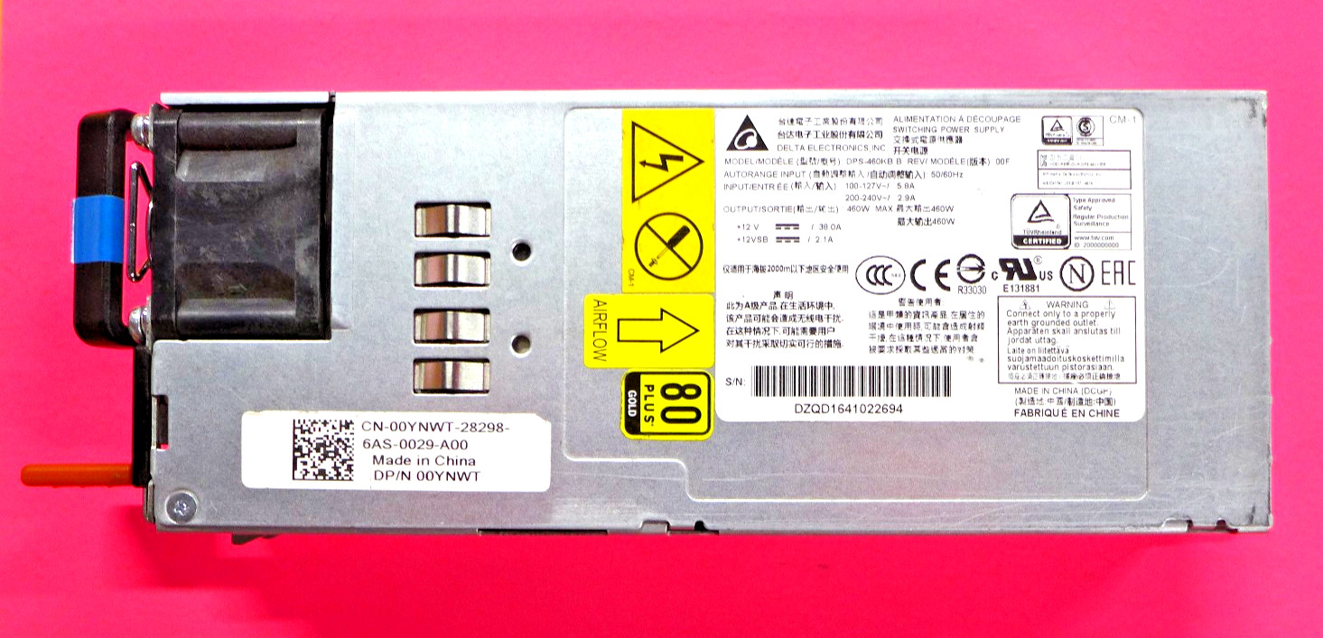 Dell Power Connect S4048-ON Switch 460W 80-Plus Power Supply 0YNWT