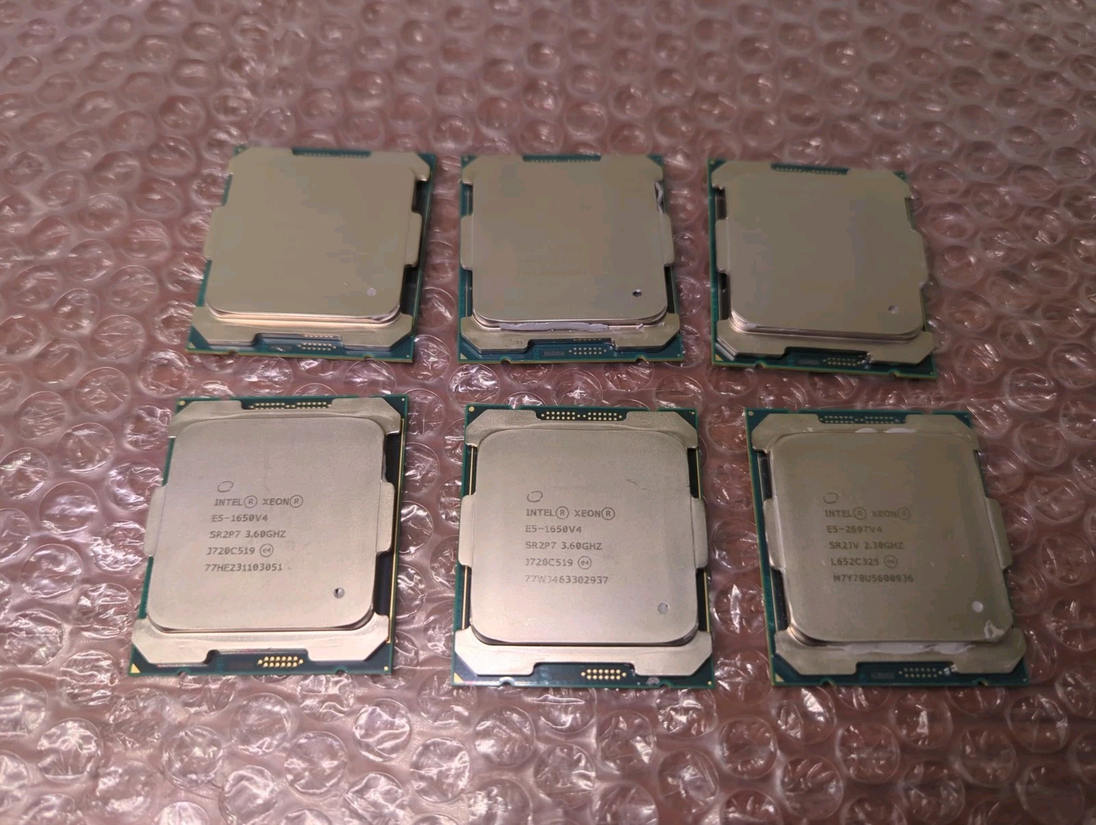 Lot of 6  Intel Xeon E5-1650v4 SR2P7/SR2JV 3.60GHz 6-Core 12-Thread LGA2011 CPU