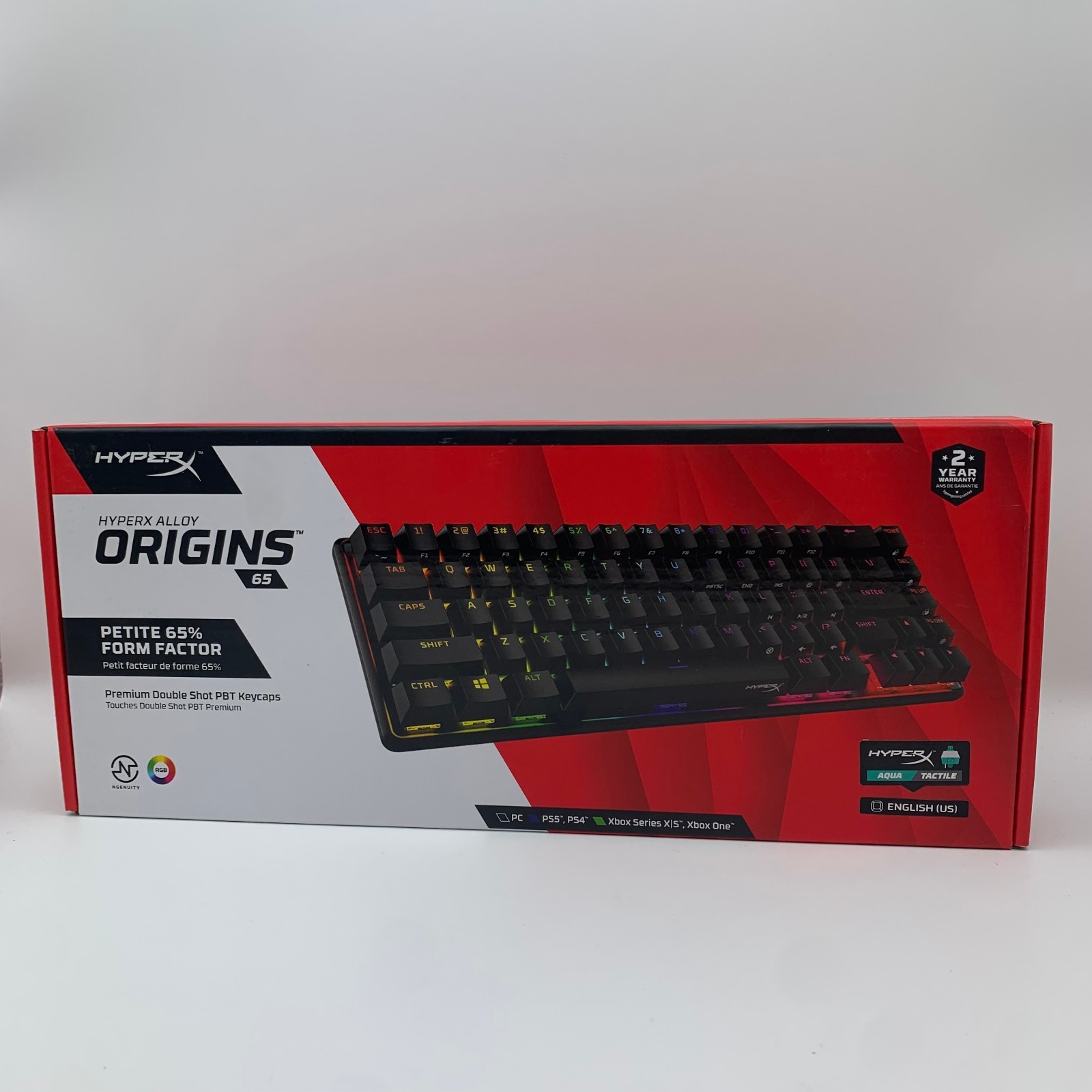 HyperX Alloy Origins 65 Keyboard Black New In Box