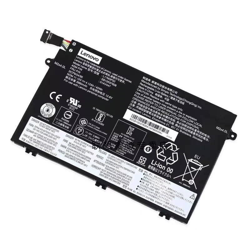 OEM 01AV463 L17L3P52 Battery for Lenovo ThinkPad L480 L580 L490 L590 SB10K97613