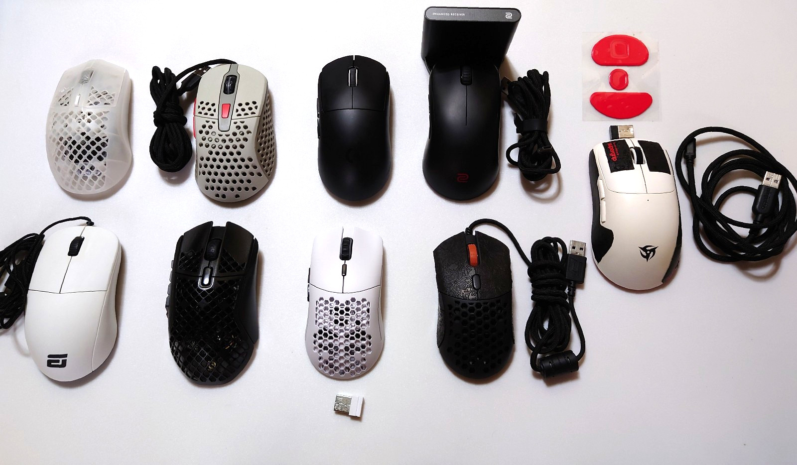 Lot of 10 Gaming Mouses finalmouse, logitech,  Steelseries, zowie & more