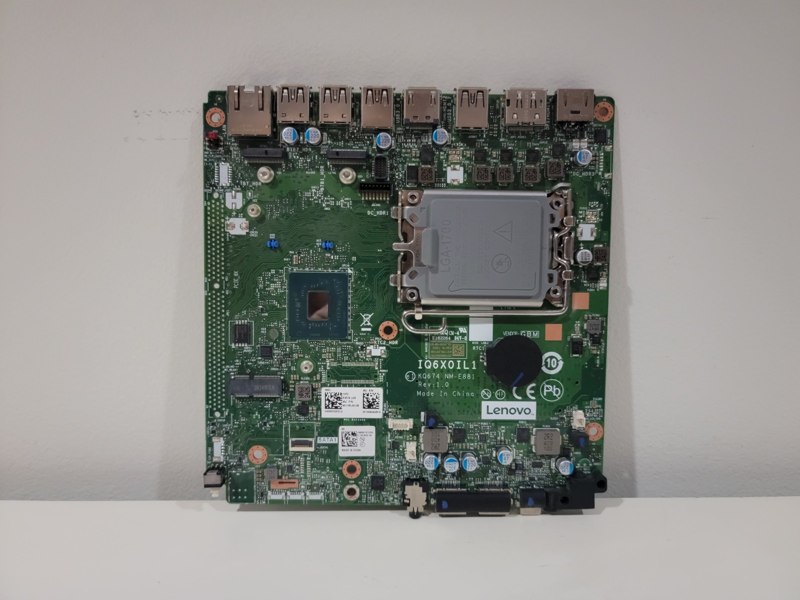 Lenovo ThinkCentre M80q Desktop Motherboard Untested
