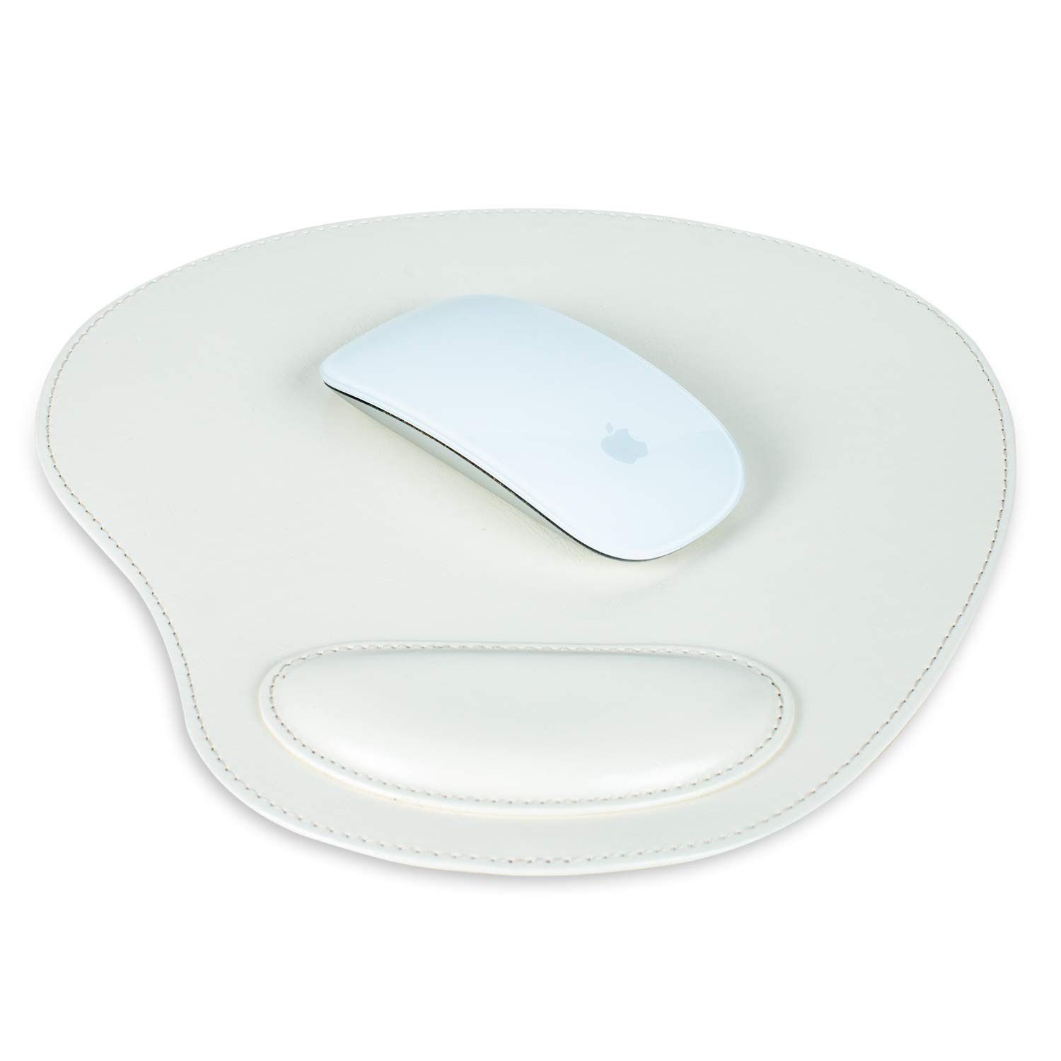 Londo OTTO433 PU Leather Oval Mousepad with Wrist Rest Waterproof