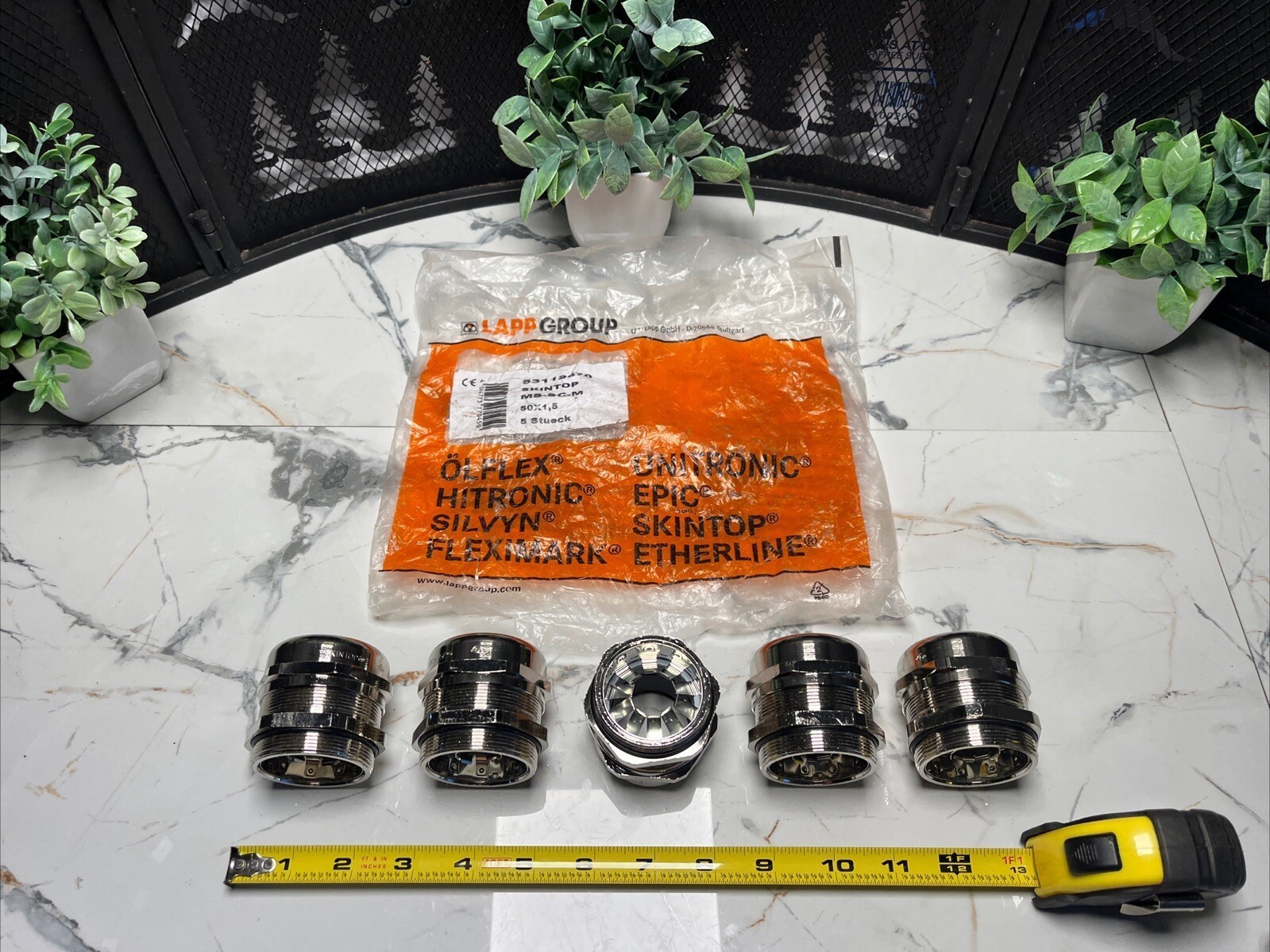 5 QTY BULK LOT- LAPP 53112670 Pressacavo filettato M50 Ottone Skintop MS-SC-M
