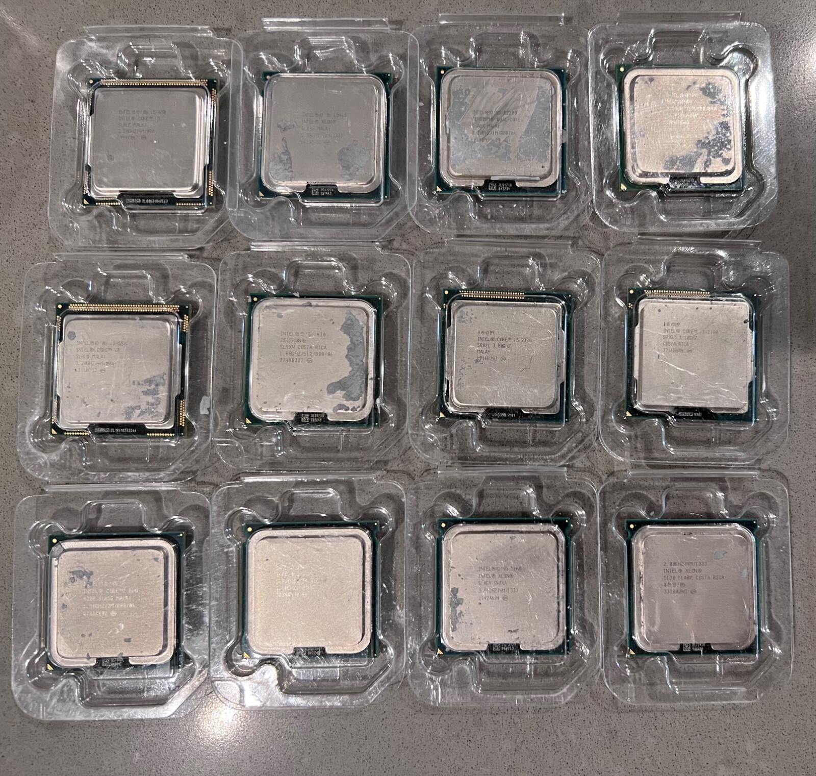 Lot of 16 Mixed Intel CPU i5 i3 L5410 SL9XN -Intel 