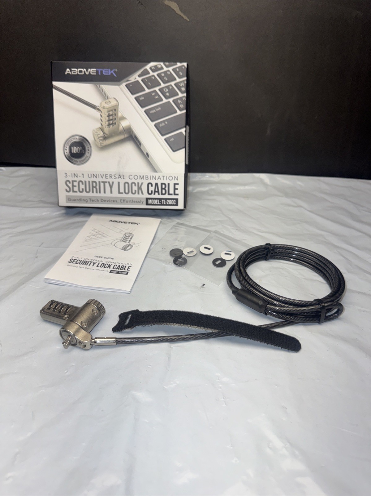 3-In-1 Universal Laptop Cable Lock, Professional Laptop Security Lock
