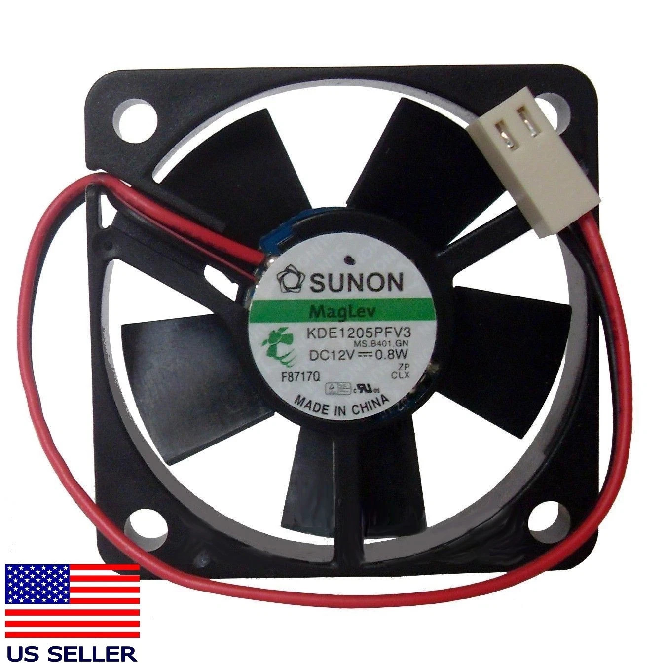 Sunon 50mm x 10mm Low Speed 12V 2-Pin Fan KDE1205PFV3