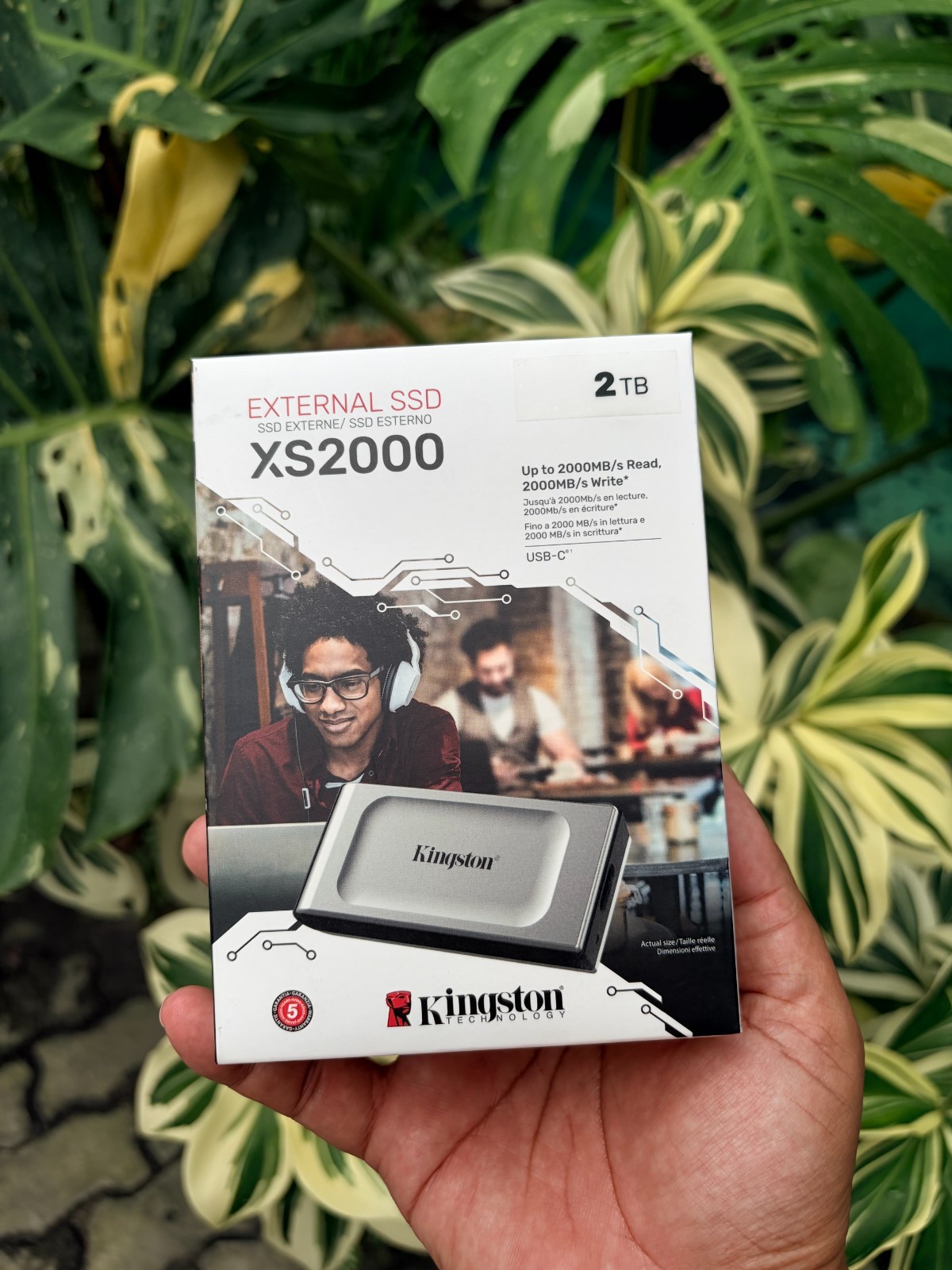 Kingston XS2000 2TB USB-C Portable External SSD (SXS2000/2000G)