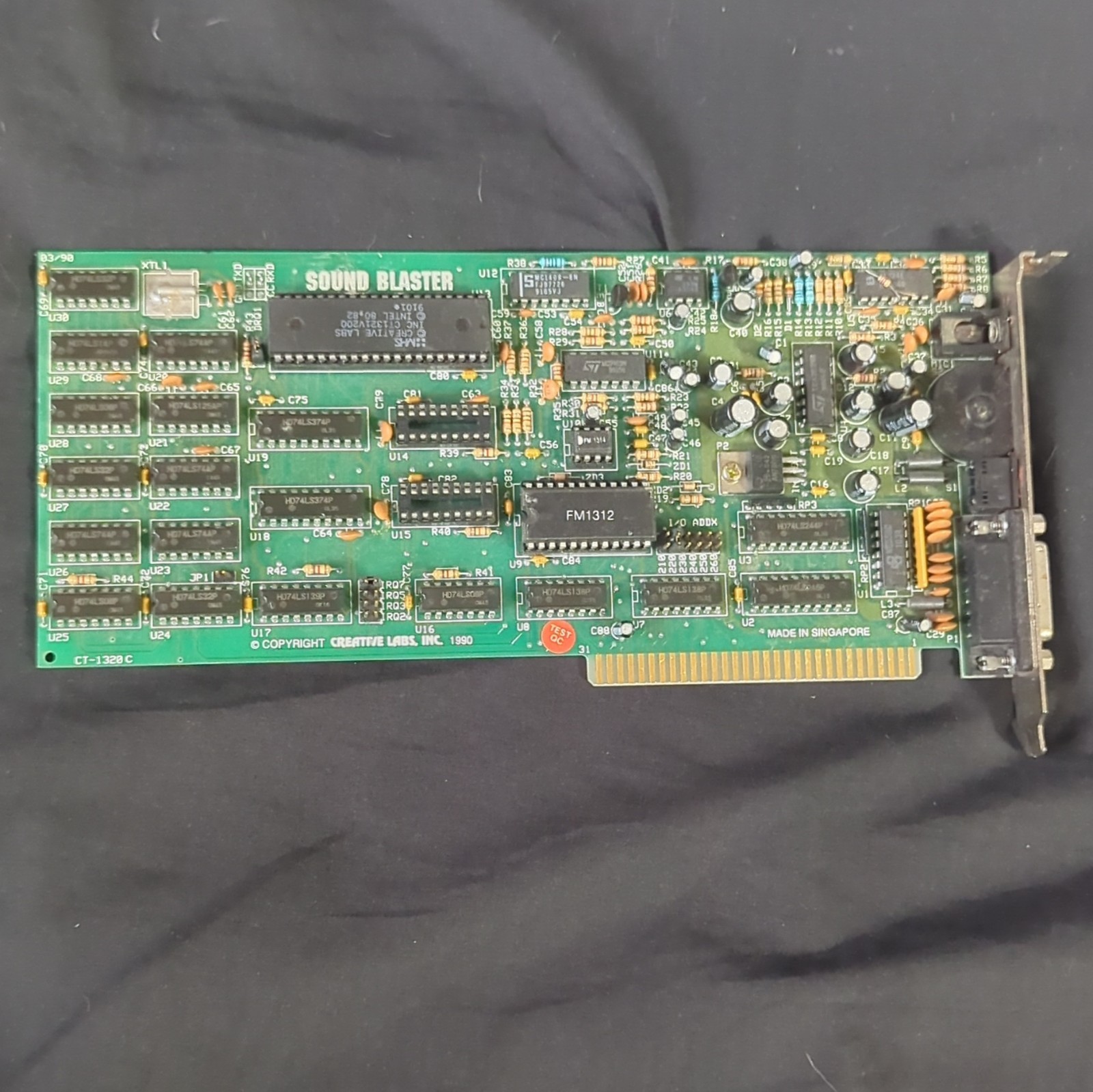 Vintage Creative Labs Sound Blaster 1.5 CT1320C 8-Bit ISA Sound Card OPL2 Retro