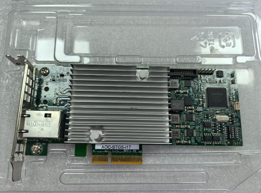 AOC‑STGS‑i1T‑O Supermicro X550‑T1 10G RJ45 Single Port PCIe x4 Network Card