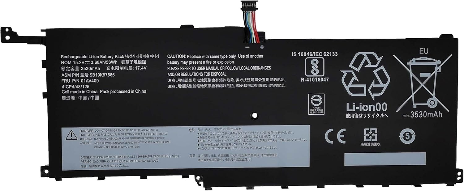 SB10F46466 3290mAh Battery for Lenovo ThinkPad X1 Yoga 1st 2nd Gen