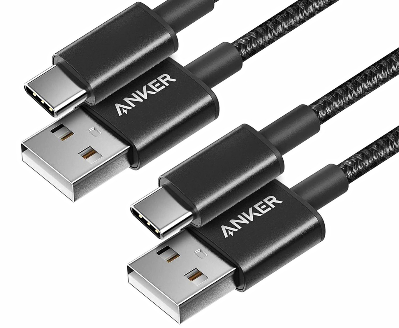 Anker 6ft USB-A USB 2.0 to USB-C Braided Fast Charge Cable 6ft  Black S8