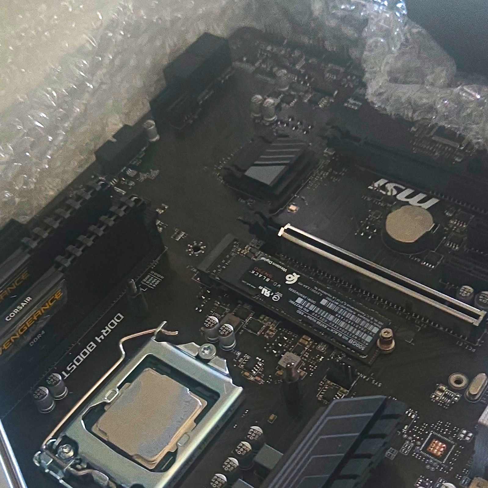 Motherboard Cpu Ram Ssd  Combo 32 Gb Corsair Vengence DDR4 3200Mhz