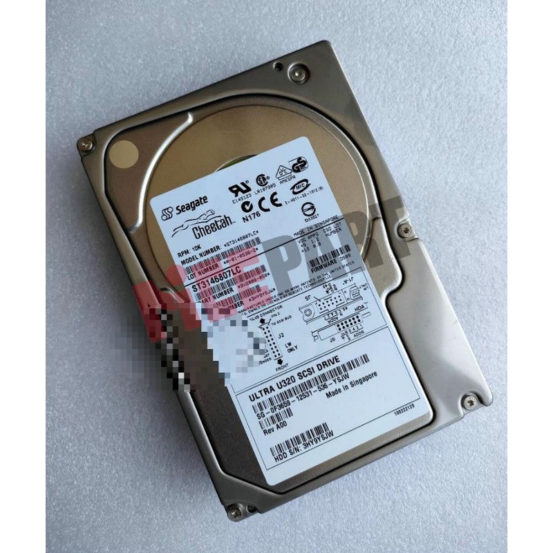 1pcs 0F3659 Dell ST3146807LC 146GB 3.5" 10K ULTRA U320 SCSI SCA 80 Hard Drive