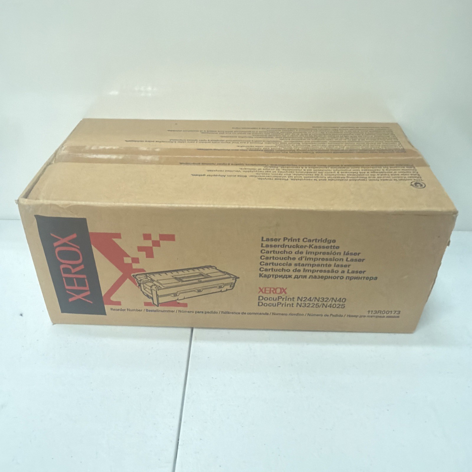 NEW OPEN BOX Genuine OEM Xerox DocuPrint Black Laser Print Cartridge 113R00173