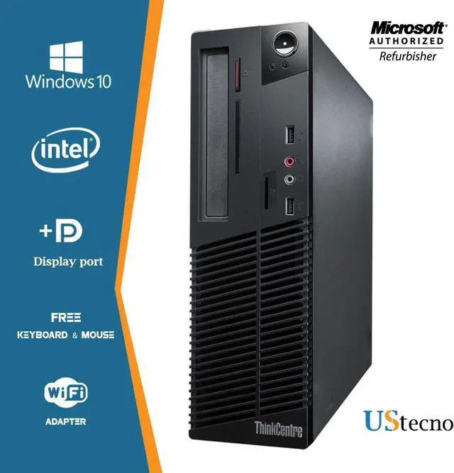 Lenovo ThinkCentre M91P SFF Intel Core 2400 16GB RAM 256GB SSD W10 Pro i5-2400