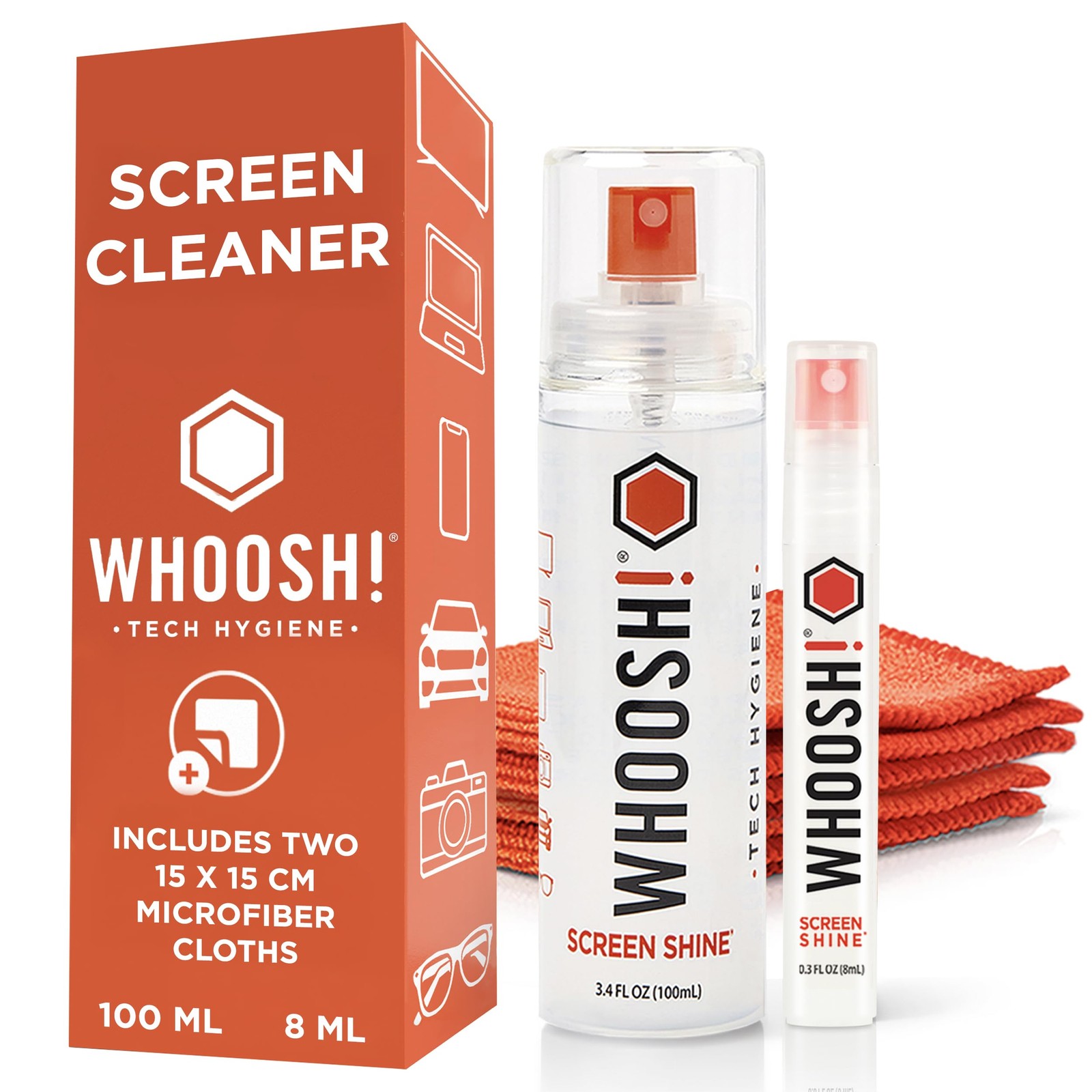 Screen Shine Duo – Screen Cleaner and Wipe Kit, 3.4 + 0.3 fl oz