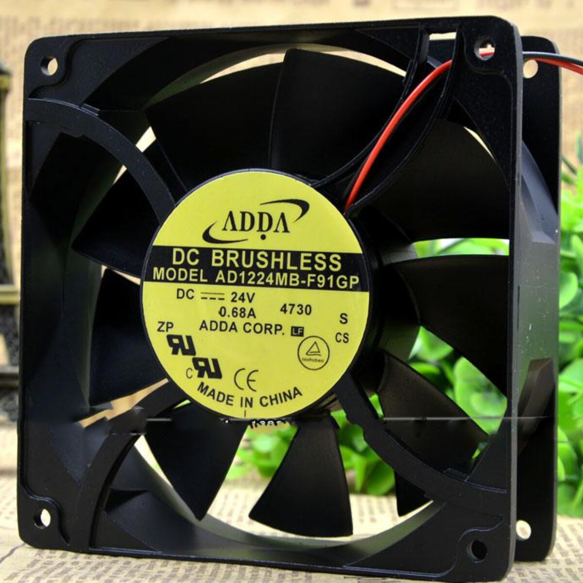 1X   24V 0.68A 12CM Inverter Chassis Cooling Industrial Fan AD1224MB-F91GP 12038