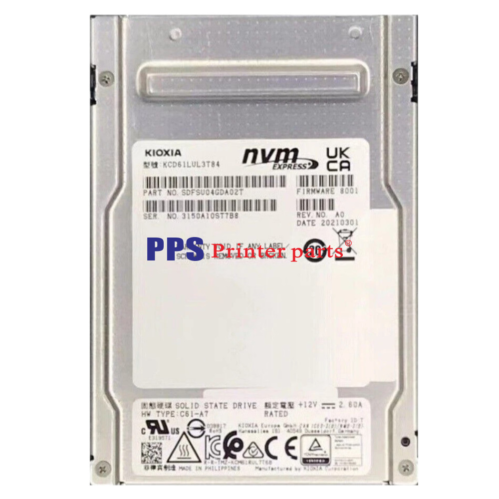 KCD61LUL3T84 KIOXIA CD6 3.84TB SSD 2.5" U.2 PCIe Solid State Drive Fast delivery