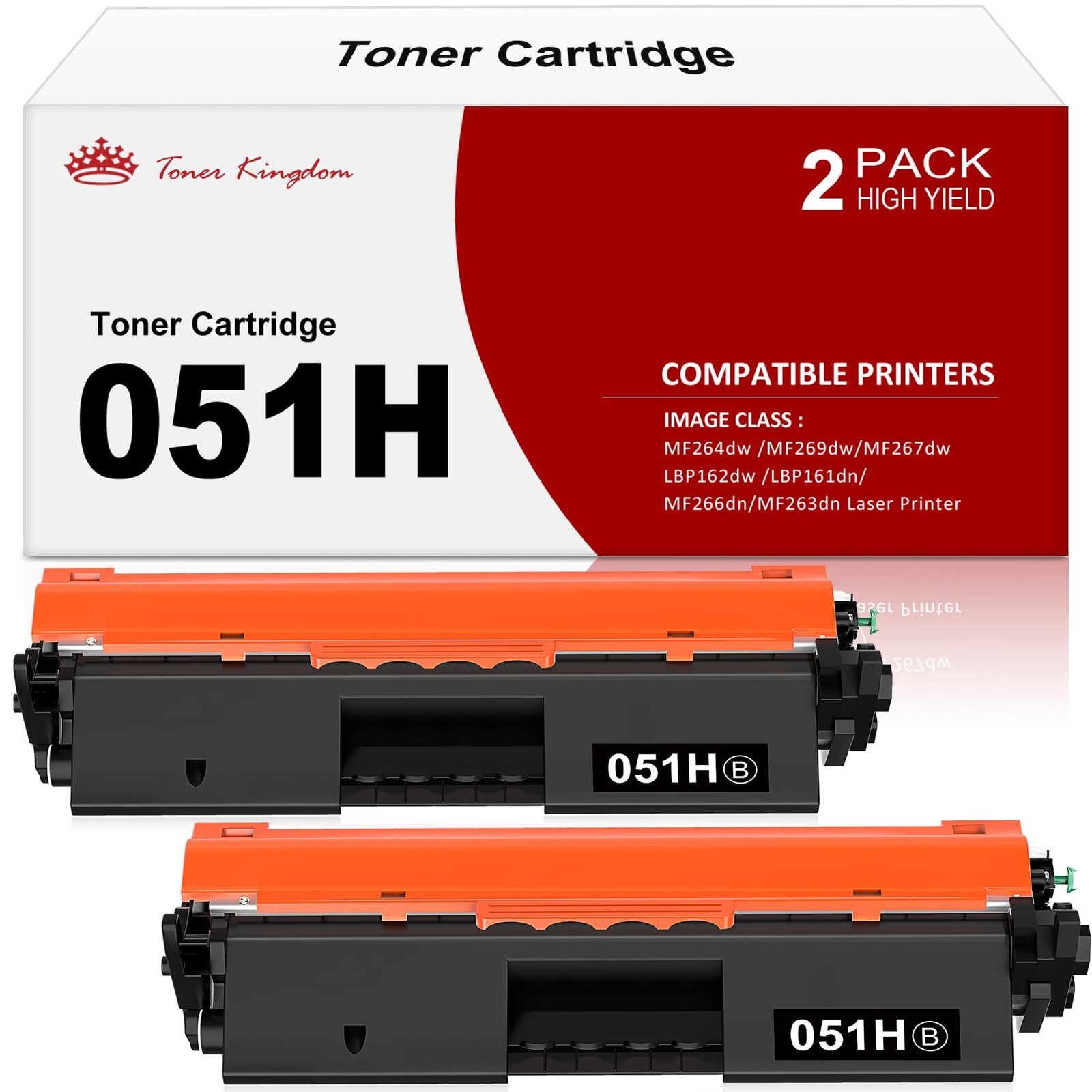 Toner Kingdom Compatible Toner Cartridge Replacement for Canon 051H 051 High